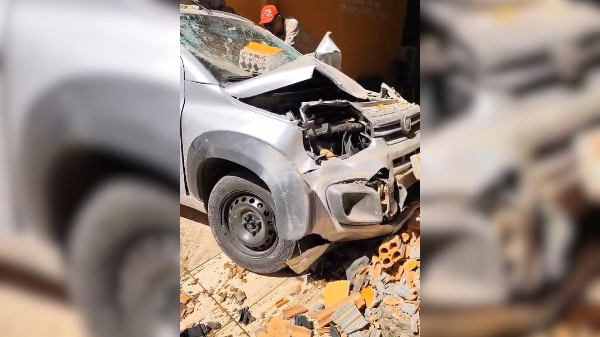 VÍDEO: Motorista passa mal e atravessa muro de empresa na Avenida Segismundo Pereira em Uberlândia 