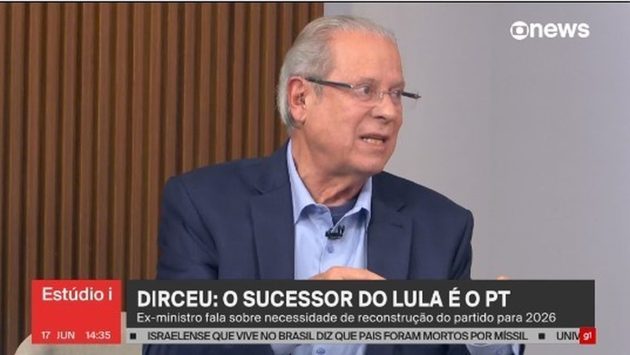 'O sucessor de Lula é o PT', diz José Dirceu
