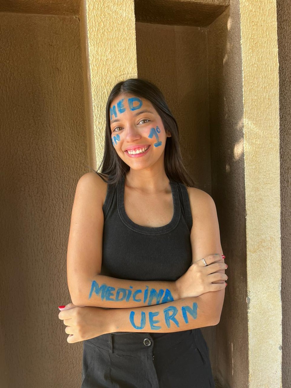 Anna Beatriz Rebouças foi aprovada em 1º lugar em Medicina na UERN — Foto: Cedida