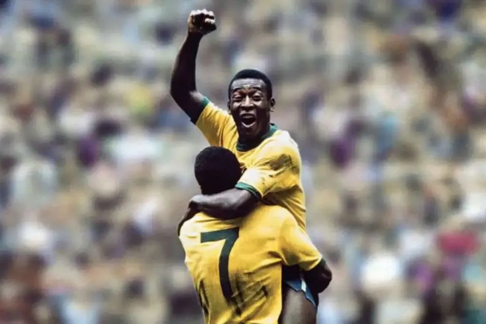 Pelé na Copa de 1970 — Foto: Reprodução