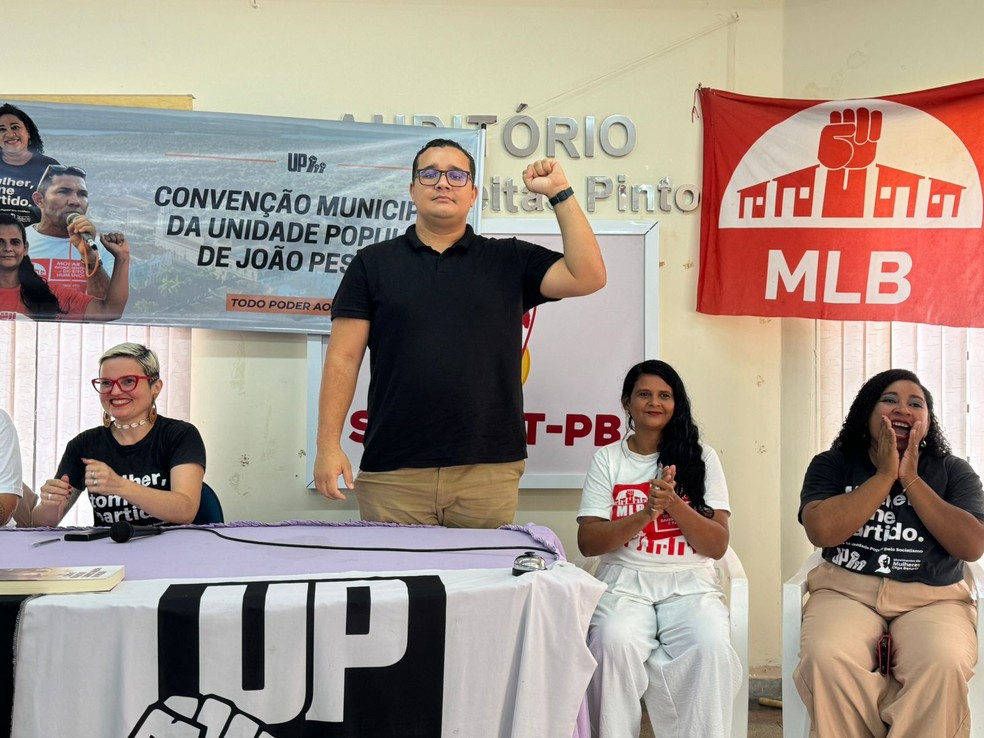 Yuri Ezequiel (UP), candidato a prefeito de João Pessoa — Foto: Karine Tenório/TV Paraíba