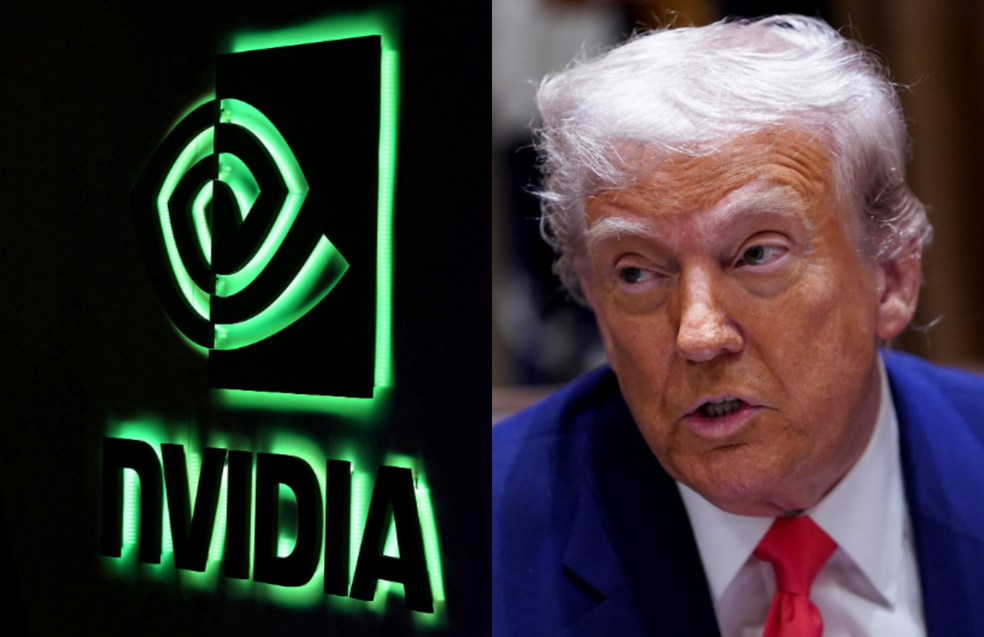 Nvidia e Trump — Foto: g1