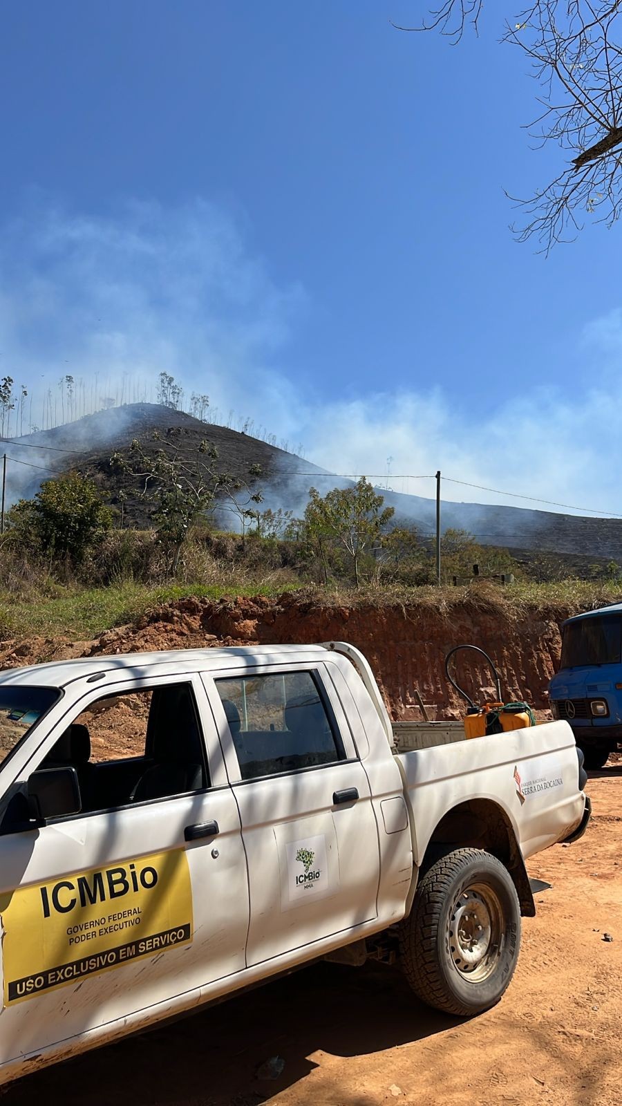 Incêndio atinge região próxima à área de preservação em São José do Barreiro