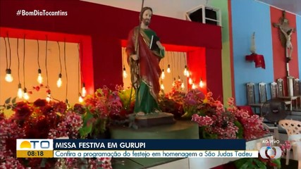Programação do Festejo de São Judas Tadeu termina nesta segunda-feira (28), em Gurupi