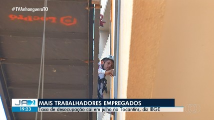 Mais trabalhadores estão empregados no Tocantins