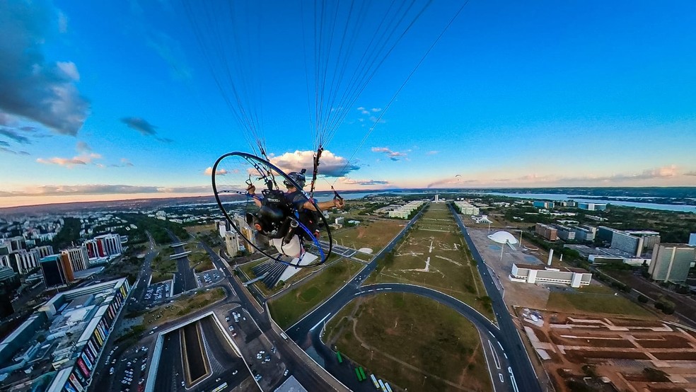 Paramotor em Brasília — Foto: Arquivo pessoal