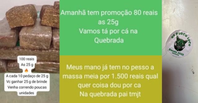 Suspeitos são presos após anunciar promoção de drogas em grupos de mensagens: 'Venha correndo, poucas unidades'