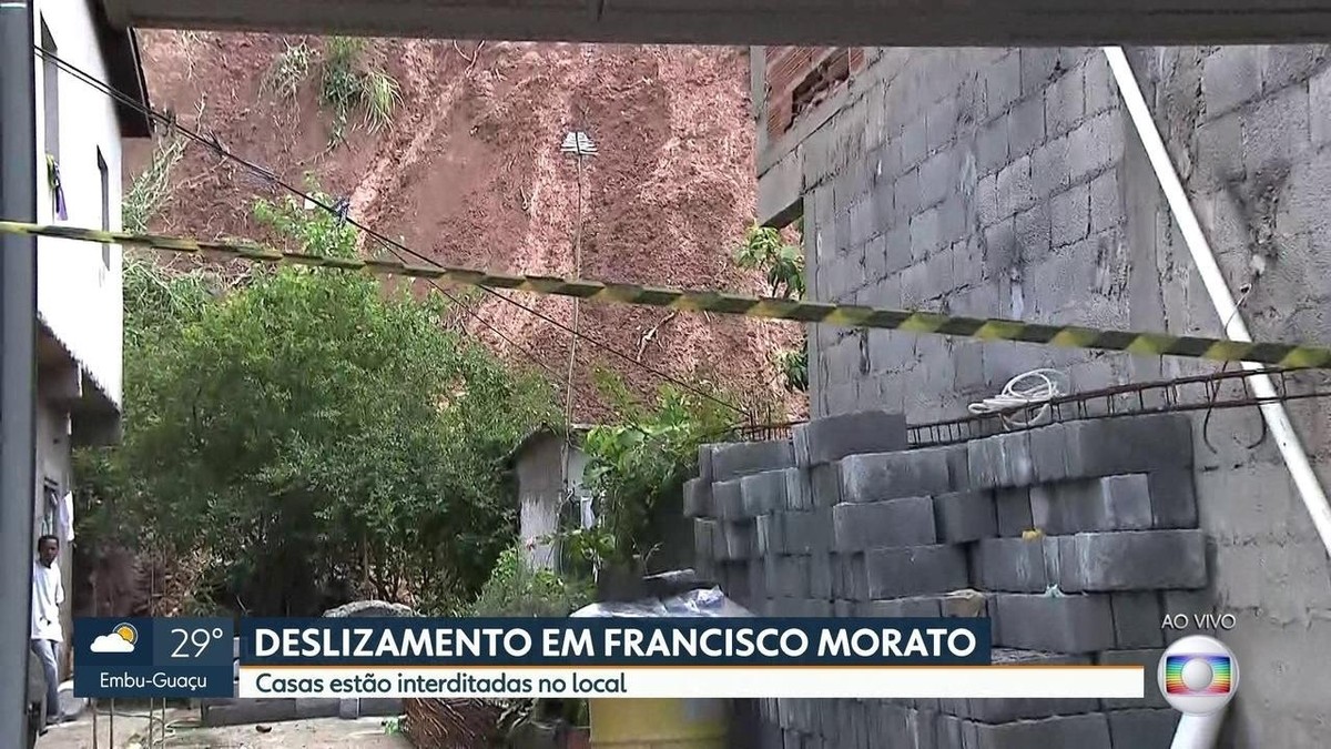 Deslizamento De Terra Atinge Casas Em Francisco Morato E Imóveis São Interditados São Paulo G1 1769