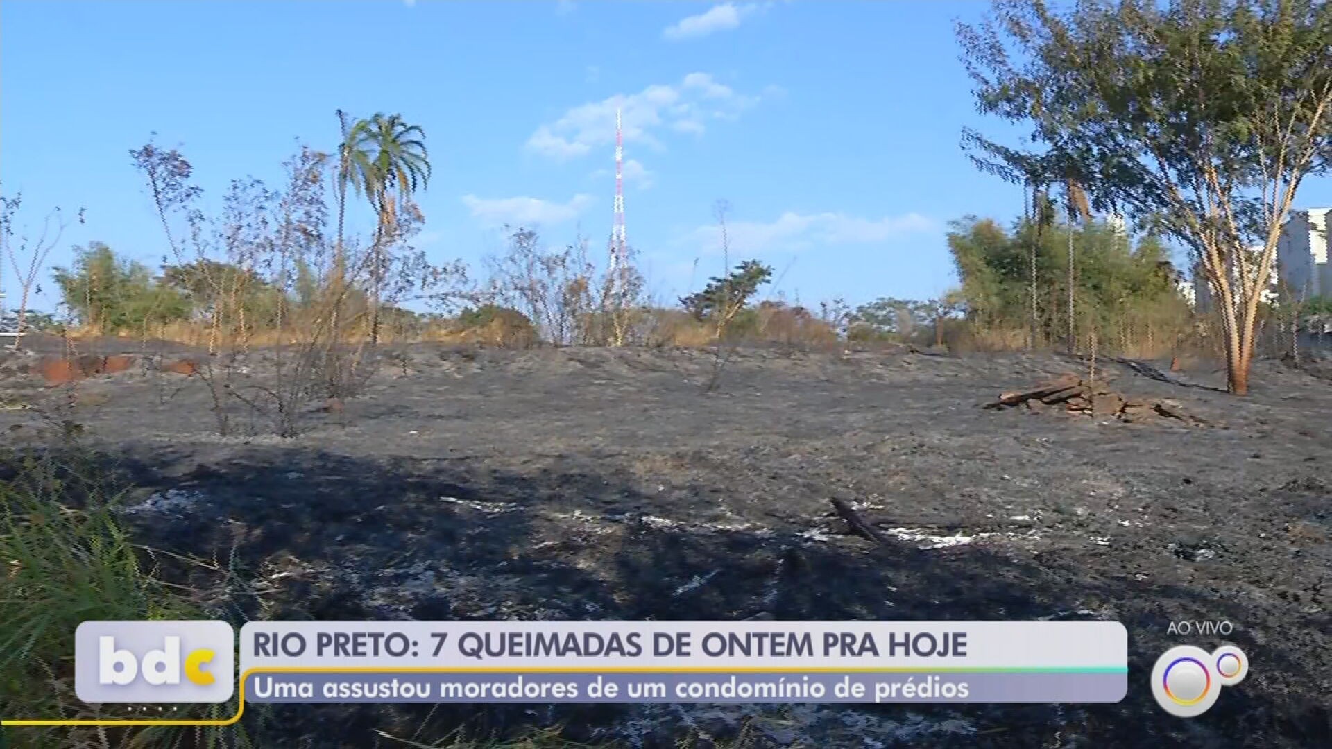 Sem chuva, Rio Preto registra sete focos de queimadas em 24 horas