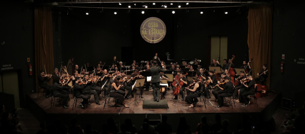 A Orquestra Sinfônica da Bahia (OSBA) abre suas apresentações do mês de junho com um concerto gratuito — Foto: Gabriel Camões/OSBA