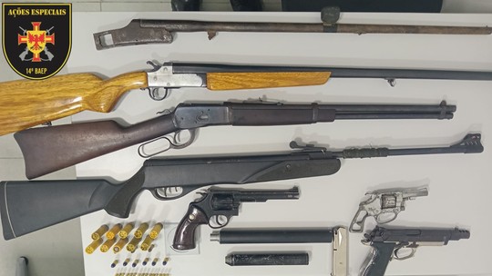 Polícia Militar encontra arsenal de armas caseiras em Sorocaba
