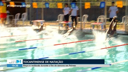 Competidores participam de etapa do Campeonato Tocantinense de Natação