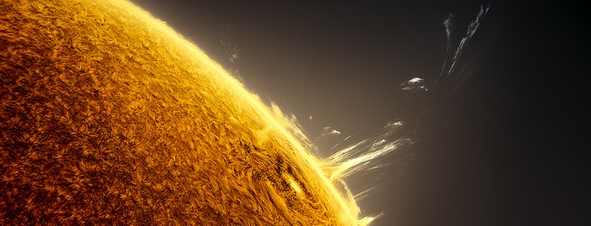 Fotografia do Sol tirada em timelapse de 27 minutos - Astronomy Photographer of the Year — Foto: Miguel Claro