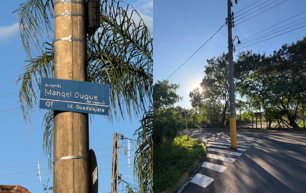 VÍDEO: poste 'estacionado' há mais de um ano no meio de rua vira obstáculo para motoristas em Bauru