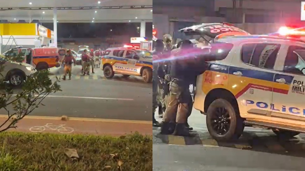 Perseguição policial com mortes em Araguari — Foto: Redes sociais/Reprodução