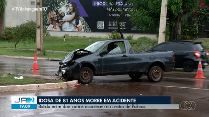 Idosa, de 81 anos, morre em batida envolvendo dois carros em Palmas