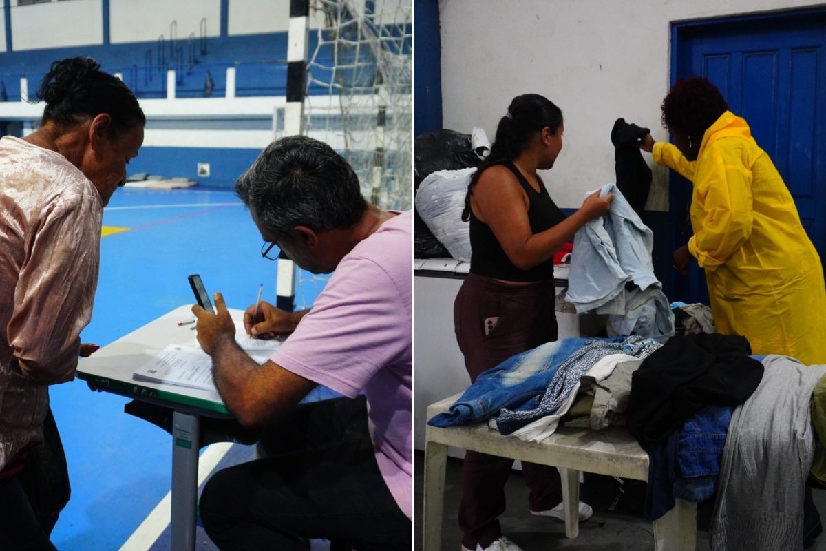 Temporal deixa dezenas de famílias desalojadas no litoral de SP