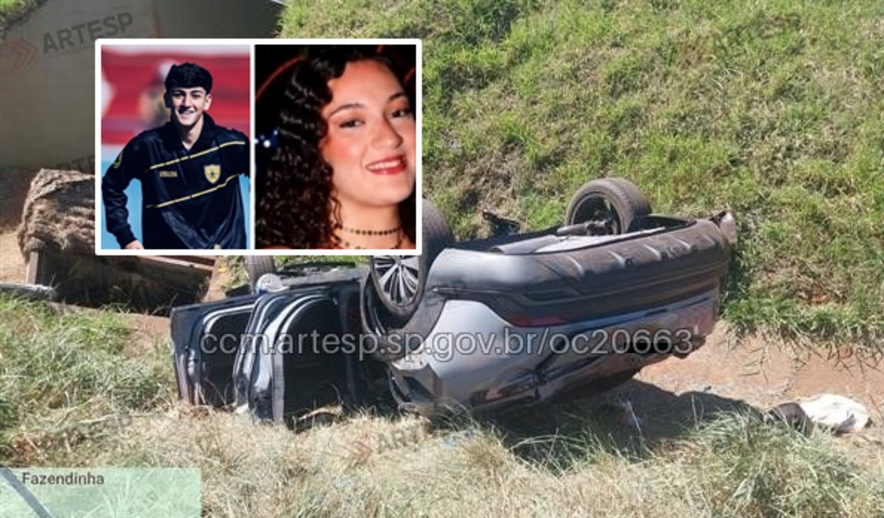 Morte de jogador de futebol e irmã em acidente: veja o que se sabe sobre capotagem de carro em SP