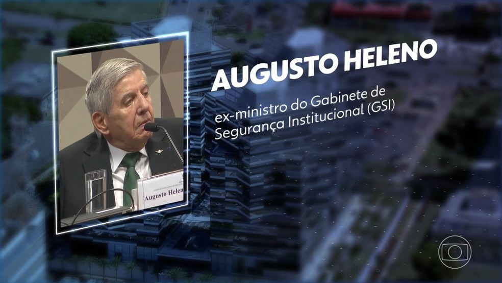Augusto Heleno — Foto: Jornal Nacional/Reprodução