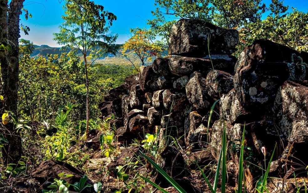 Muralha de Pedra, em Goiás — Foto: Weimer Carvalho/O Popular