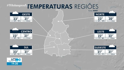 Confira a previsão do tempo desta terça-feira (28)