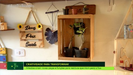 Artesãos criam peças e funções para resíduos que seriam descartados