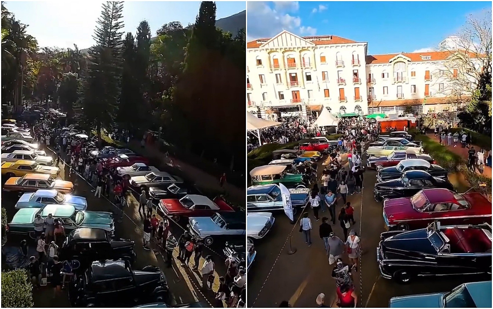 Encontro de carros reúne 500 modelos antigos, gastronomia e mercado de pulgas em Poços de Caldas