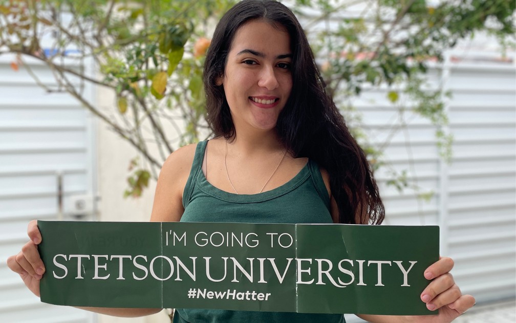 De Serrinha para Flórida: Anna Carolina vai estudar na Stetson University  — Foto: Arquivo pessoal