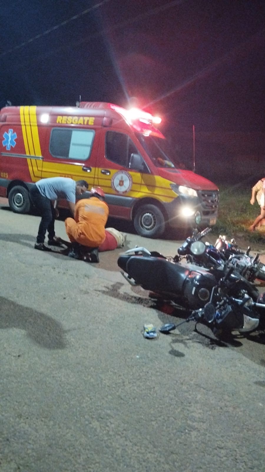 Motociclista morre em hospital após acidente entre duas motos