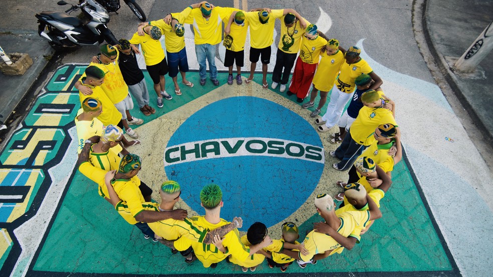 Barbeiros do interior de SP criam cortes temáticos para Copa do Mundo — Foto: Reprodução/CHAVOSOS