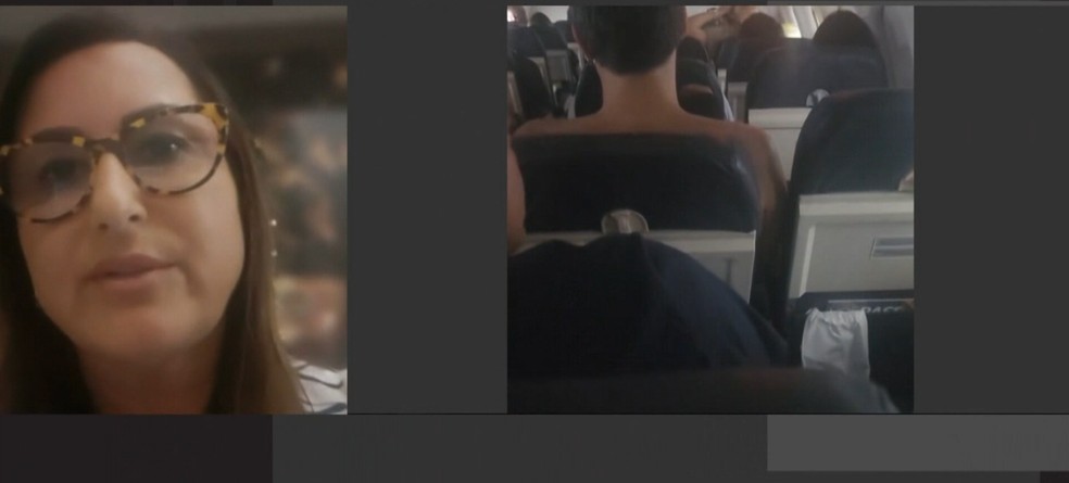 Daniela Arbex relata transtornos em voo da VOEPASS um dia antes de tragédia em Vinhedo — Foto: Reprodução/GNews