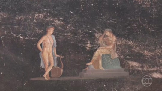 Arqueólogos encontram pinturas greco-romanas nas ruínas de Pompeia - Programa: Jornal Nacional 