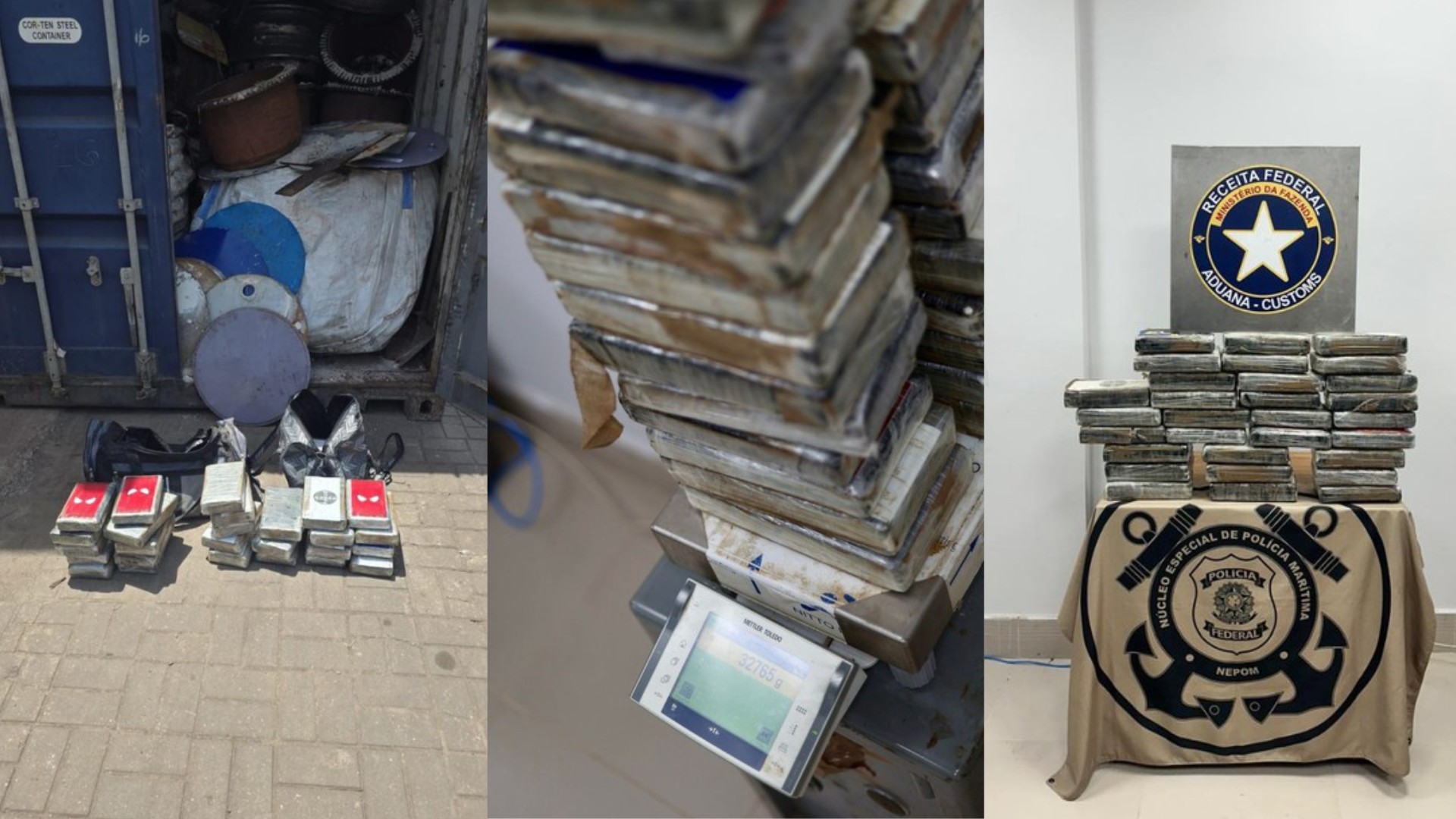 PF e Receita Federal apreendem mais de 30 kg de cocaína no PA com destino internacional