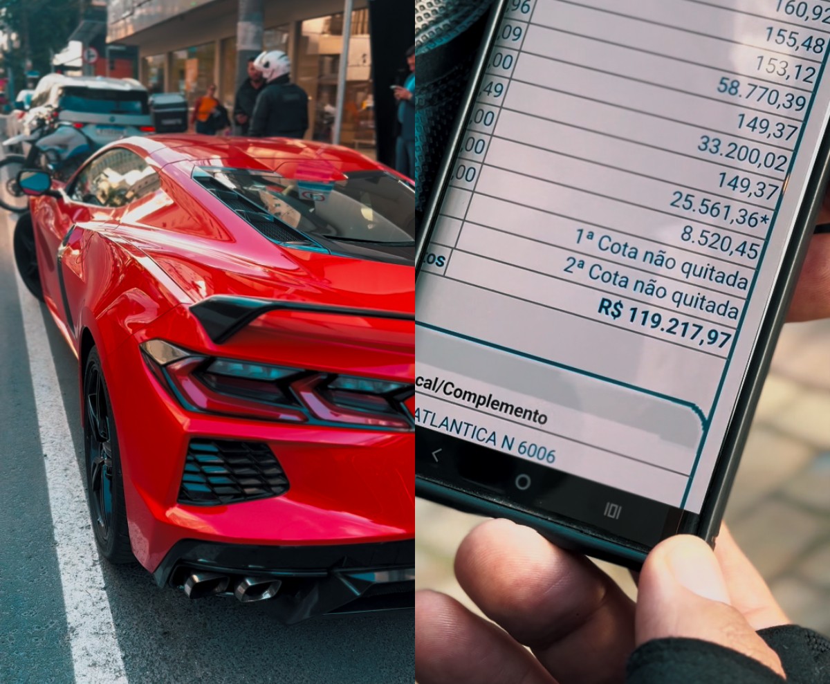 Carro de luxo com R$ 119 mil em dívidas é apreendido após estacionar em rua de Balneário Camboriú; VÍDEO