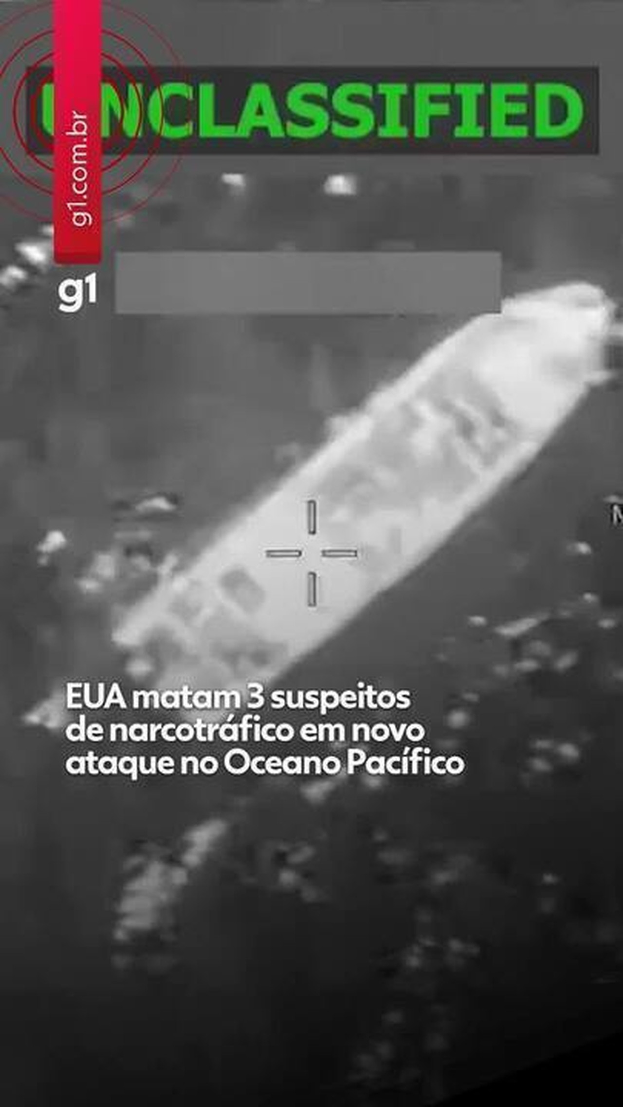 VÍDEO: EUA fazem novo ataque no Pacífico, e três suspeitos são mortos