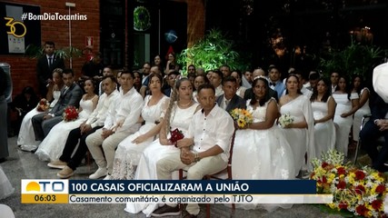 Casais oficializam união durante cerimônia comunitária do Tribunal de Justiça