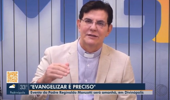 Já em Divinópolis, padre Reginaldo Manzotti fala sobre o 'Evangelizar é preciso'