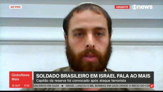 'Nossa guerra é por justiça', diz brasileiro que integra exército de Israel - Programa: GloboNews Mais 