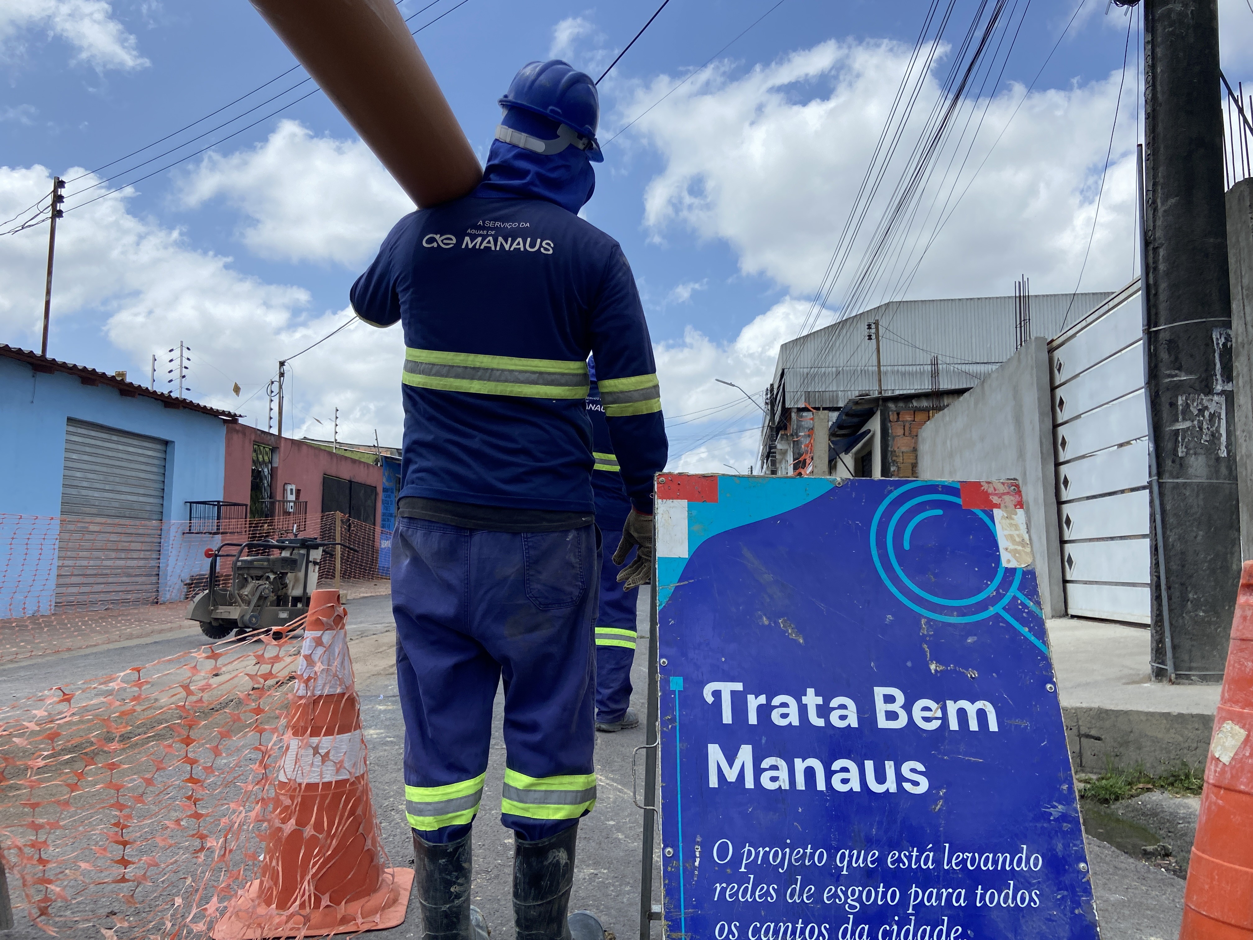 Águas de Manaus divulga cronograma semanal de obras de esgoto na cidade