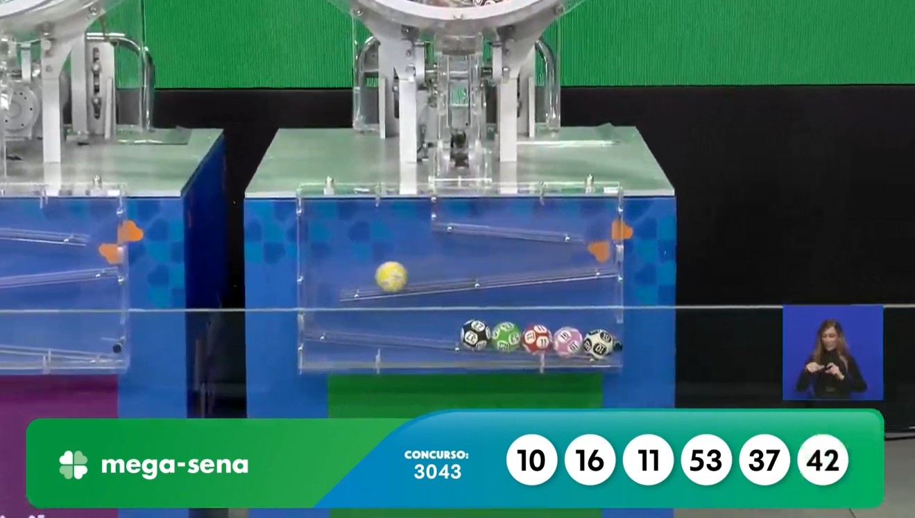Mega-Sena, concurso 3043: confira os números sorteados
