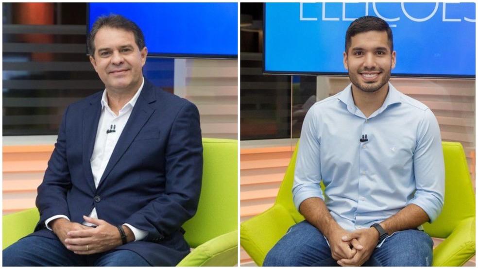 Evandro Leitão (PT) e André Fernandes (PL) disputam segundo turno pela Prefeitura de Fortaleza — Foto: SVM