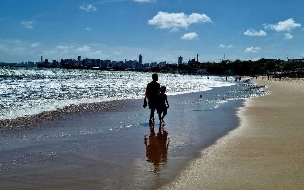 Fortaleza tem oito trechos de praia próprios para banho neste fim de semana — Foto: Iole Santiago/Divulgação