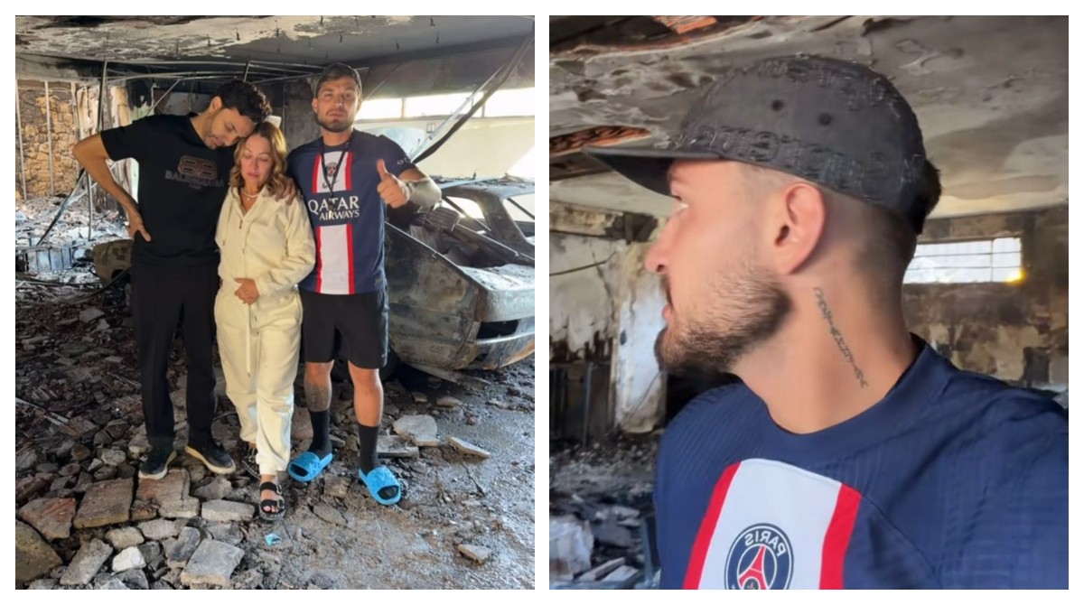 VÍDEO: Casa dos pais de MC Gui pega fogo em SP: 'Era pra mim tá morto nessa hora', diz pai