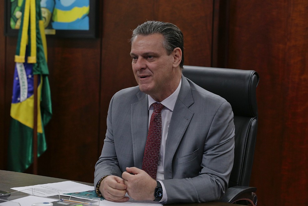 Ministro da Agricultura, Carlos Fávaro, em foto do dia 9 de novembro de 2023. — Foto: Guilherme Martimon/MAPA