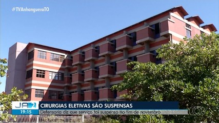 Defensoria pública diz que cirurgias eletivas no Tocantins estão suspensas há dez dias