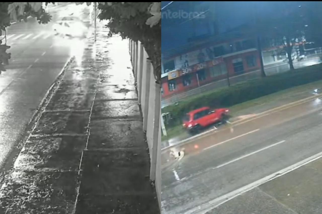 Passageira é arremessada de carro em movimento e sai andando normalmente após acidente em RO