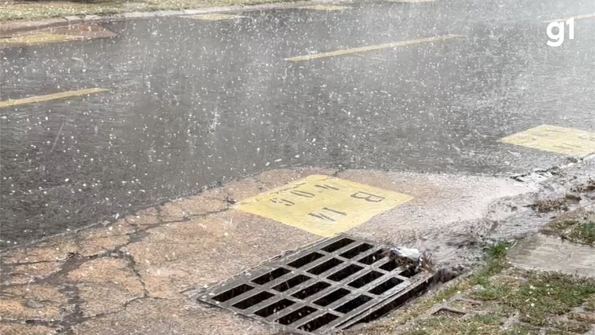 Chuva com granizo chega a Campo Grande nesta quarta-feira