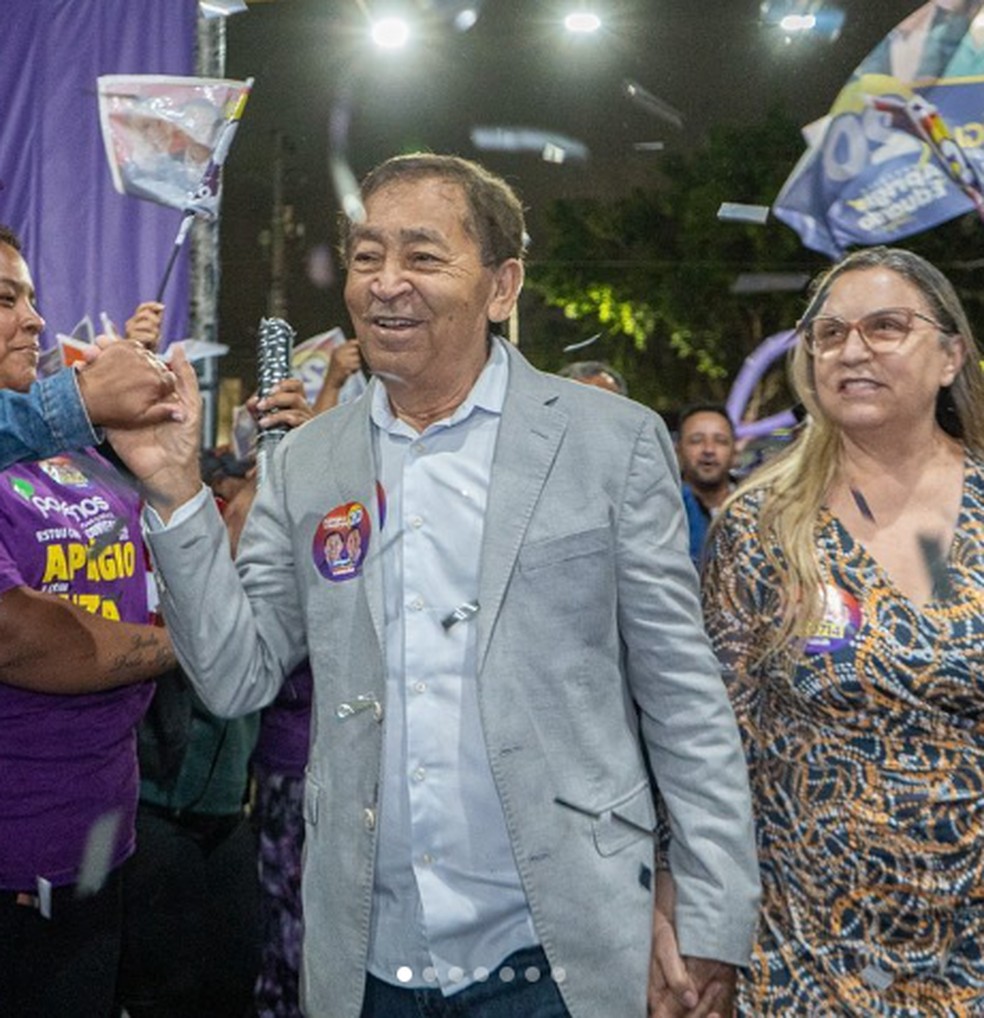 Aprígio (Podemos), candidato à Prefeitura de Taboão da Serra. — Foto: Reprodução/ Instagram