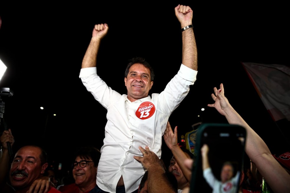 Evandro Leitão é o candidato do PT em Fortaleza. — Foto: Thiago Gadelha/ Sistema Verdes Mares (SVM)
