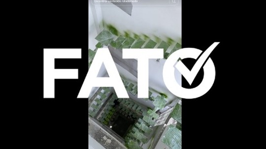 É #FATO: vídeo mostra escada 'mortal' durante obra 